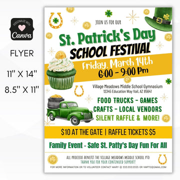 st patricks day festival flyer